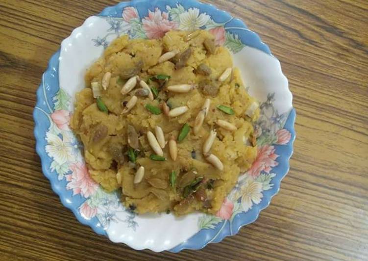 Easiest Way to Make Ultimate Chana Dal Halwa with Pinenuts