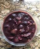 Compota de higos y pasas sultanas