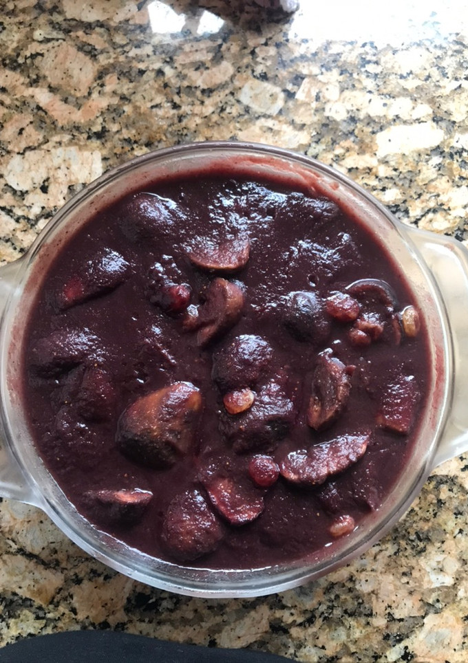 Una foto de Compota de higos y pasas sultanas