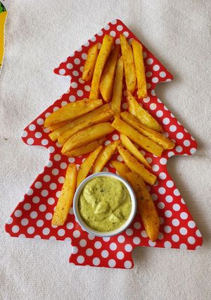 Una foto de Papas horneada con finas hierbas