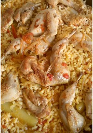 Una foto de Arroz de codornices como me enseñó una amiga