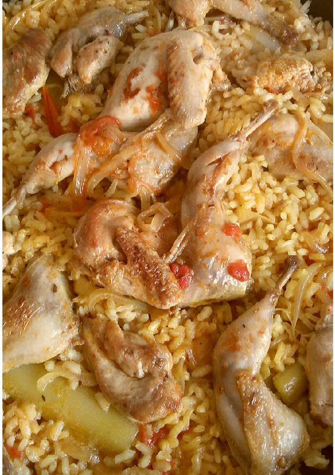 Una foto de Arroz de codornices como me enseñó una amiga