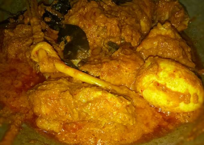 Rendang ayam tidak pedas