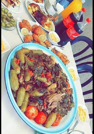 صورة لوصفة ورق عنب وكوسا محشي