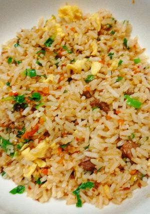 Una foto de Arroz frito con puerco asado