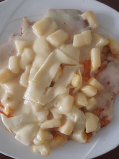 Una foto de Pizza de pollo al sartén🍕🍗(Sin harina)