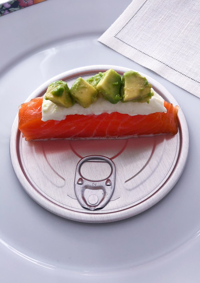 Una foto de Tapita de salmón