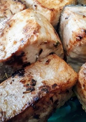 Foto de Filé de peixe grelhado