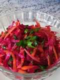 Ensalada fresca de Remolacha (beterraga) y Zanahorias