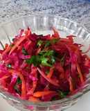 Ensalada fresca de Remolacha (beterraga) y Zanahorias