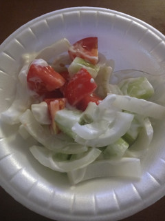 A picture of Blue Cheese Cucumber Salad.