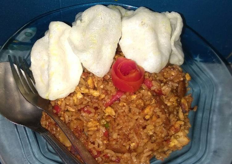 Bagaimana Menyiapkan Nasi goreng dower🌶🌶 yang Enak