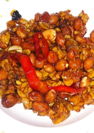 Foto resep Orek Kering Tempe Kacang Tanah