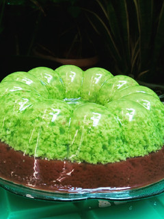 Foto resep Puding lumut pandan coklat