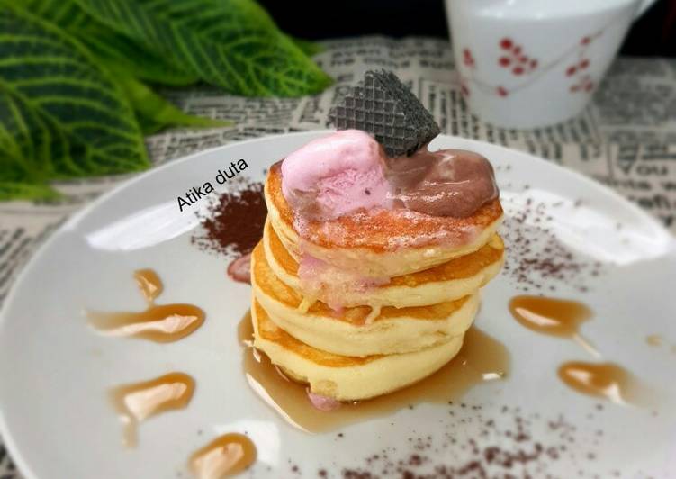 Resep Fluffy Pancake Teflon, Bisa Manjain Lidah