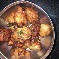 A picture of Idli batter Bonda.