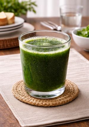 A picture of Bitter Leaf Juice.