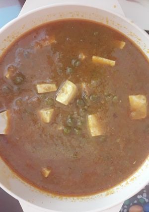 A picture of Choliya paneer.