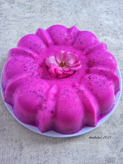 Foto resep Puding Buah Naga