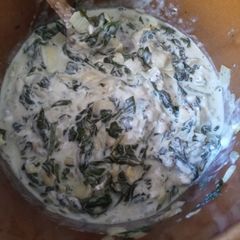 A picture of Slow Cooker Spinach-Artichoke Dip.