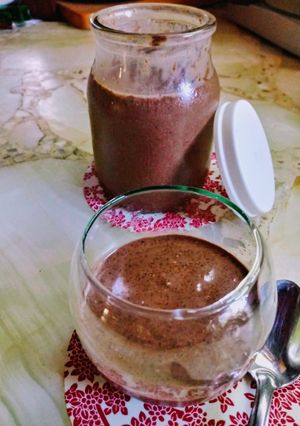 Una foto de Postrecito de chocolate light con chía