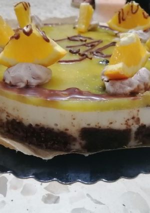 Une photo de Tarte orange chocolat