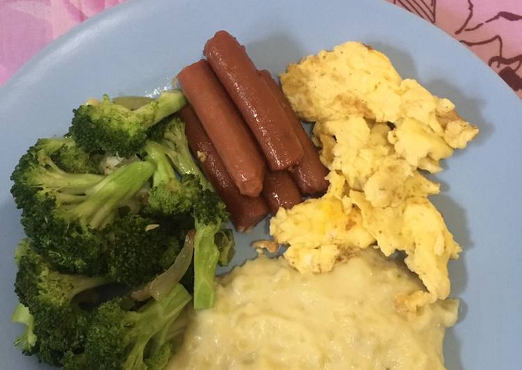 Bagaimana  Mashed Potato with Scrambled Egg Anti Gagal