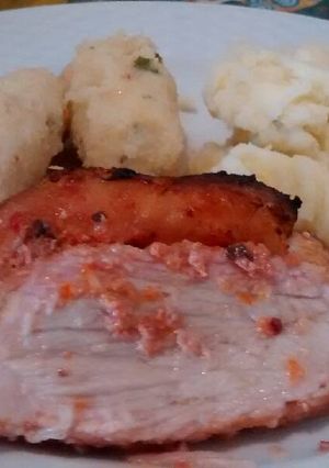 Una foto de Pernil asado