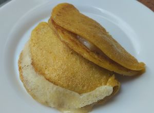 Una foto de Arepas🫓 de choclo🌽 ó maíz dulce rellenas🧀 de queso🫓