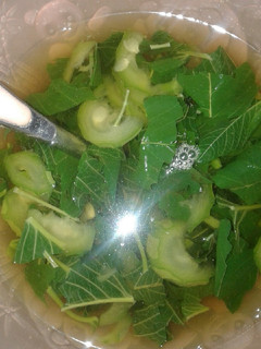 Foto resep Kuah bening oyong+bayam