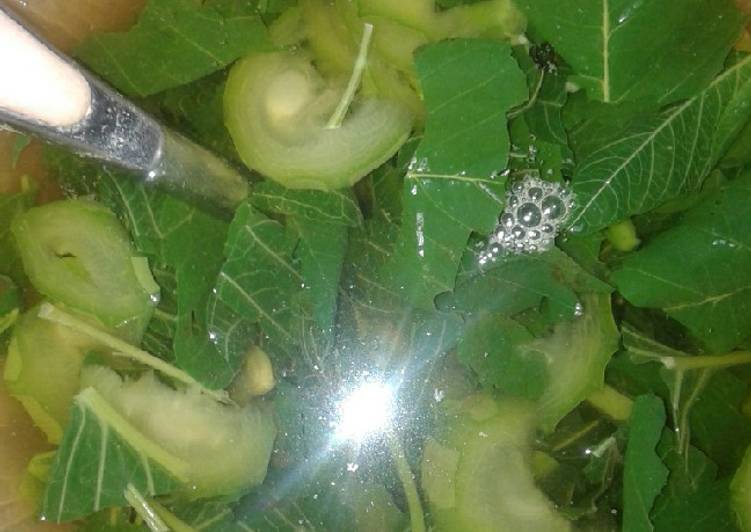 Kuah bening oyong+bayam