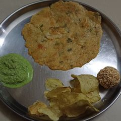 A picture of Bhagar vrat paratha.