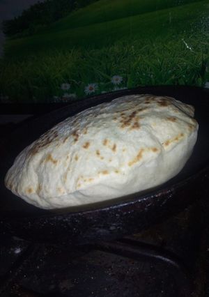صورة لوصفة عيش بيتي في الطاسة
