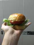Hamburger (Vietnamese-style beef and cheese sandwich)