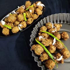 Dalwada (green moong dal vada) A picture of Dalwada (green moong dal vada).