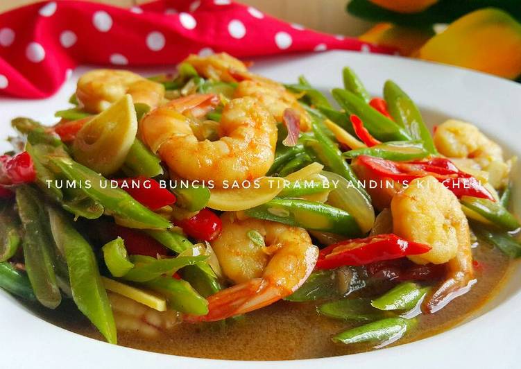 Tumis Udang Buncis Saos Tiram