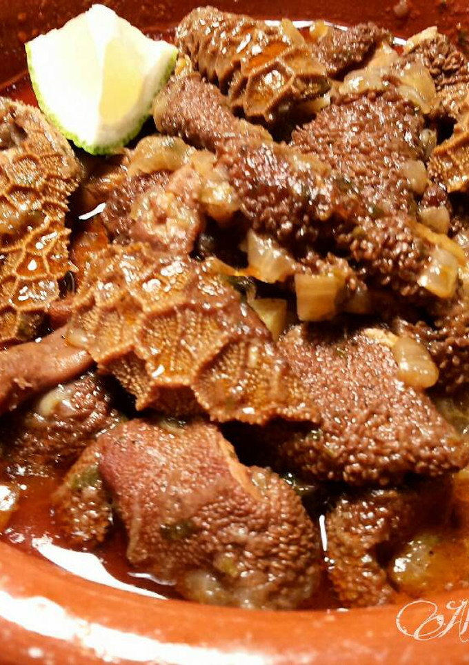Una foto de Callos de cordero en salsa de especias exóticas