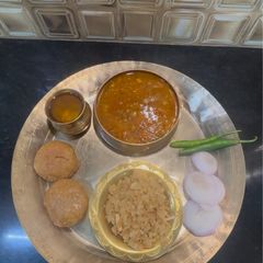 A picture of Daal Bafla Baati Churma.