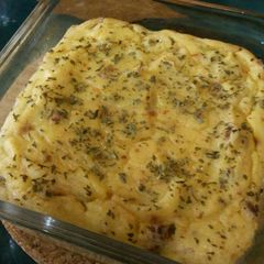 A picture of Potato and Peas Casserole.