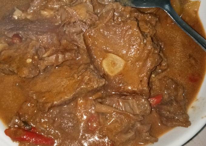 88. Rendang daging pedas