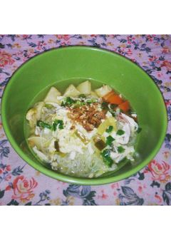 Foto resep Soto ayam kuah kuning bening