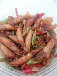 Foto resep Tumis pedas cumi asin buncis