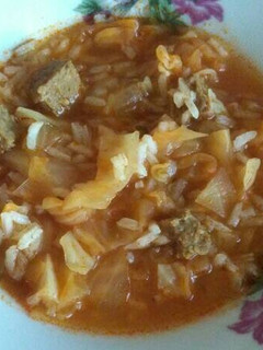Una foto de Sopa de col