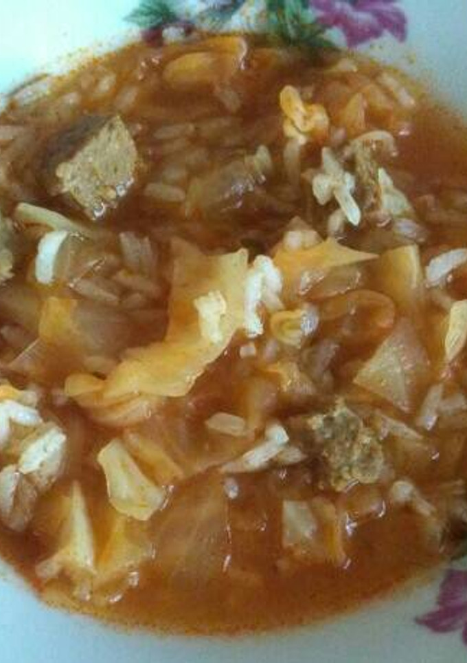 Una foto de Sopa de col