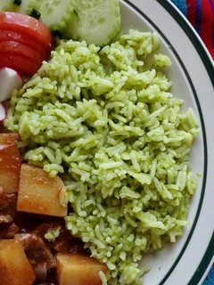 Una foto de Arroz poblano