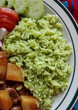 Una foto de Arroz poblano