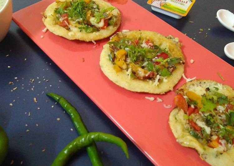 Simple Way to Make Super Quick Homemade Bell Pepper Uttapam