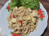 Tumis Jamur Tahu Putih