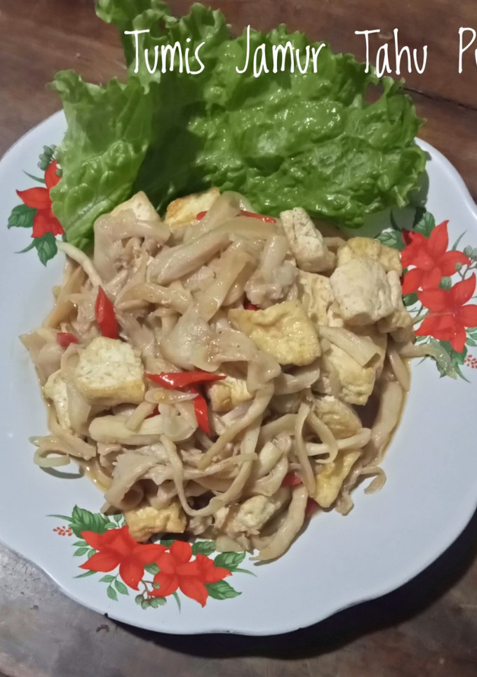 Foto resep Tumis Jamur Tahu Putih
