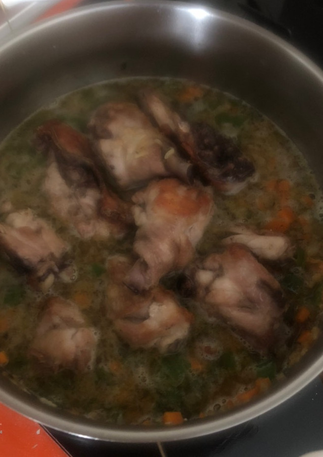 Una foto de Pollo a la cerveza